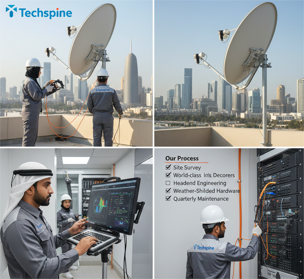 Satellite TV Distribution Doha